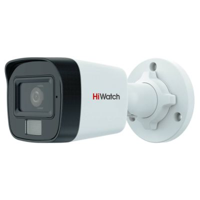 HiWatch DS-T500A(B) (3.6mm) цилиндрическая 5Мп HDTVI камера с микрофоном